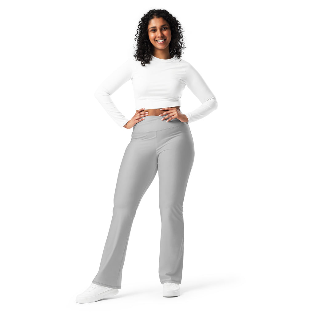 SUCCESS WIRE Flare Leggings for Women - Silver