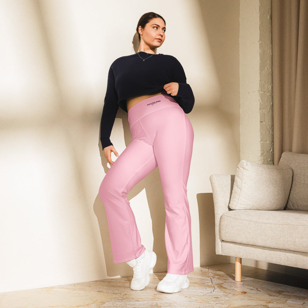 SUCCESS WIRE Flare Leggings for Women - Bubblegum