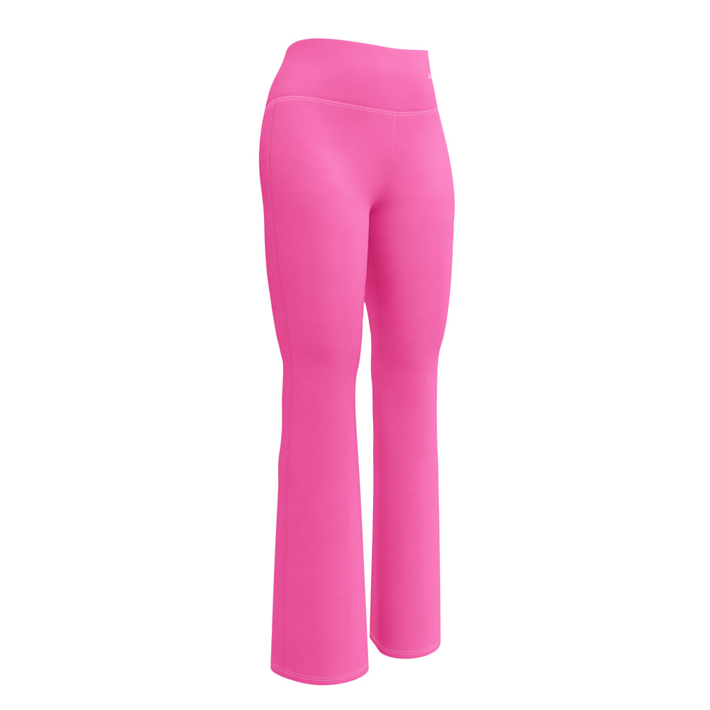 SUCCESS WIRE Flare Leggings for Women - Hot Pink