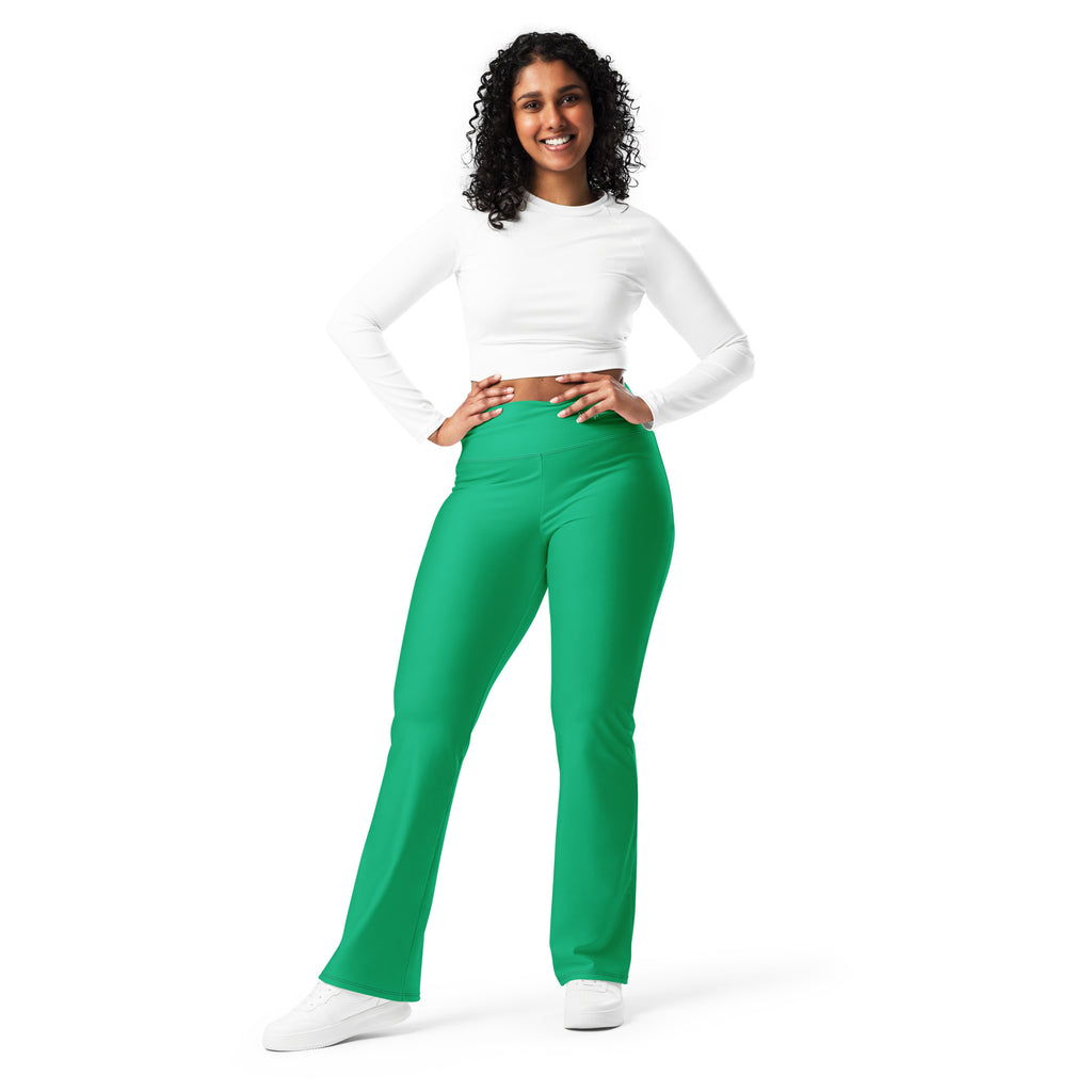 SUCCESS WIRE Flare Leggings for Women - Jade