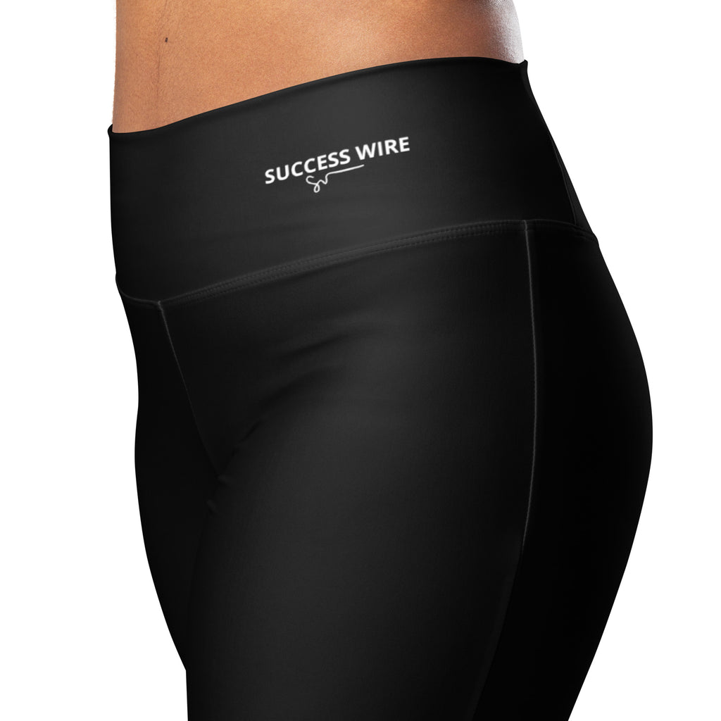 SUCCESS WIRE Flare Leggings for Women - Black