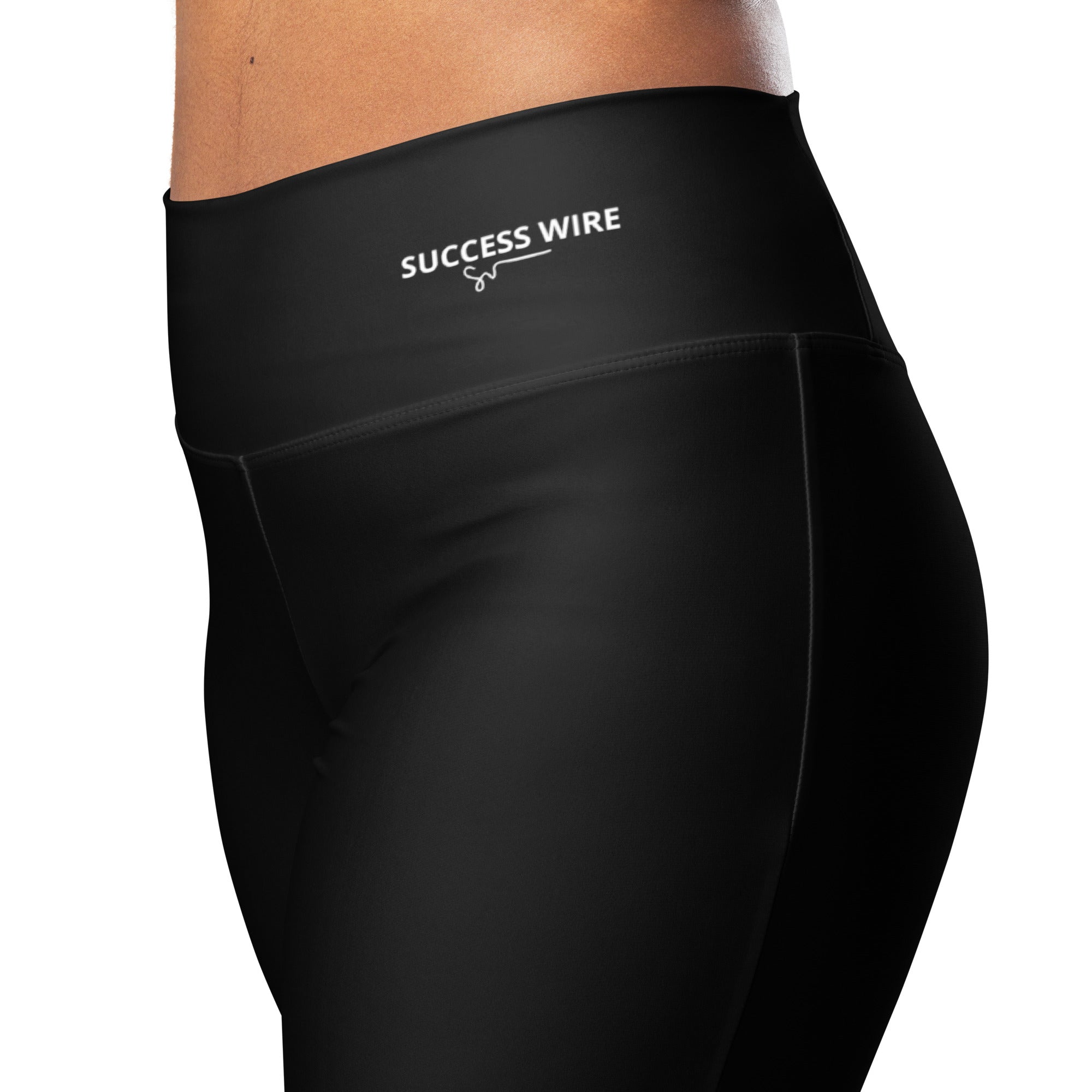 SUCCESS WIRE Flare Leggings for Women - Black