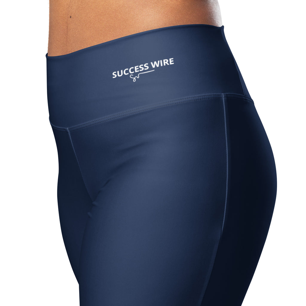 SUCCESS WIRE Flare Leggings for Women - Navy