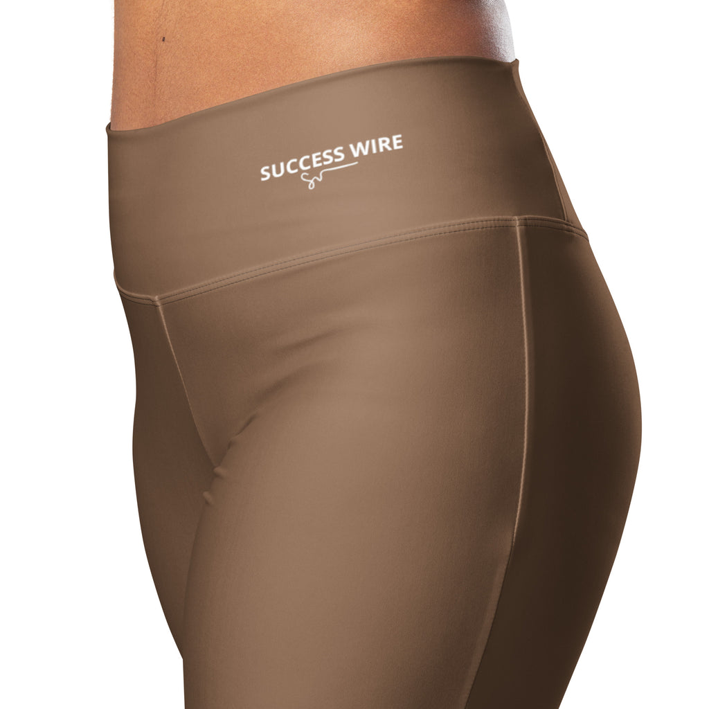 SUCCESS WIRE Flare Leggings for Women - Chocolate