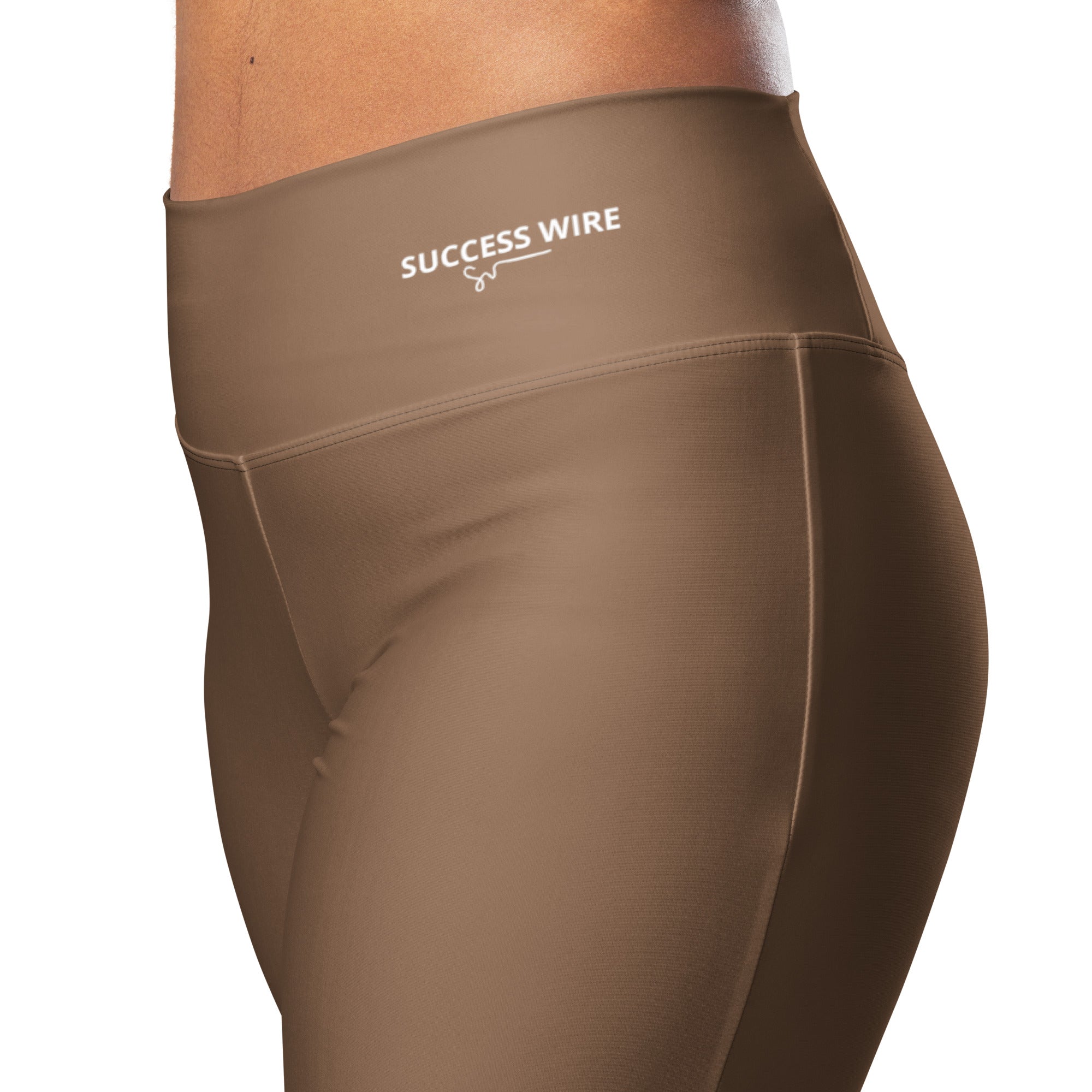 SUCCESS WIRE Flare Leggings for Women - Chocolate