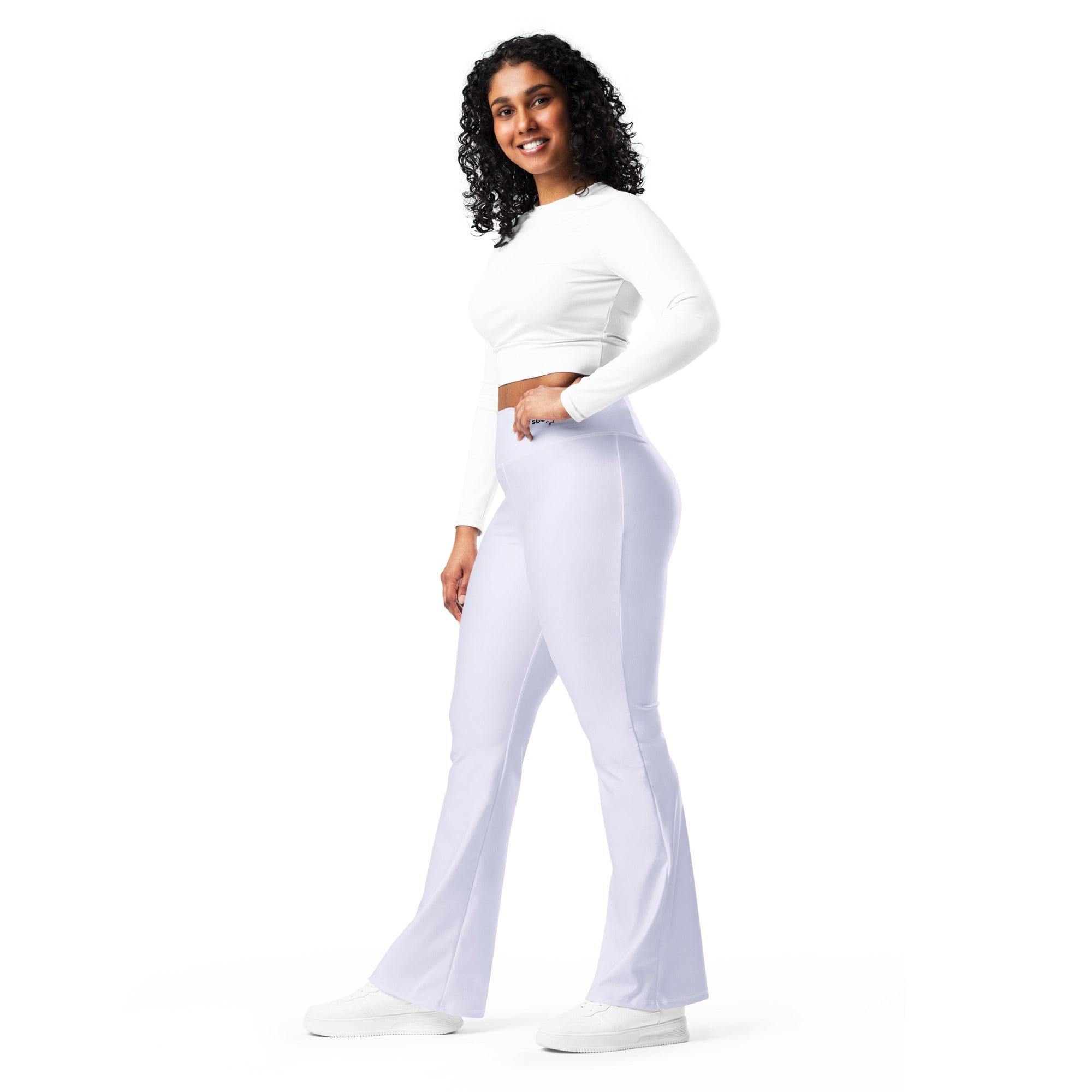 SUCCESS WIRE Flare Leggings for Women - Lavender