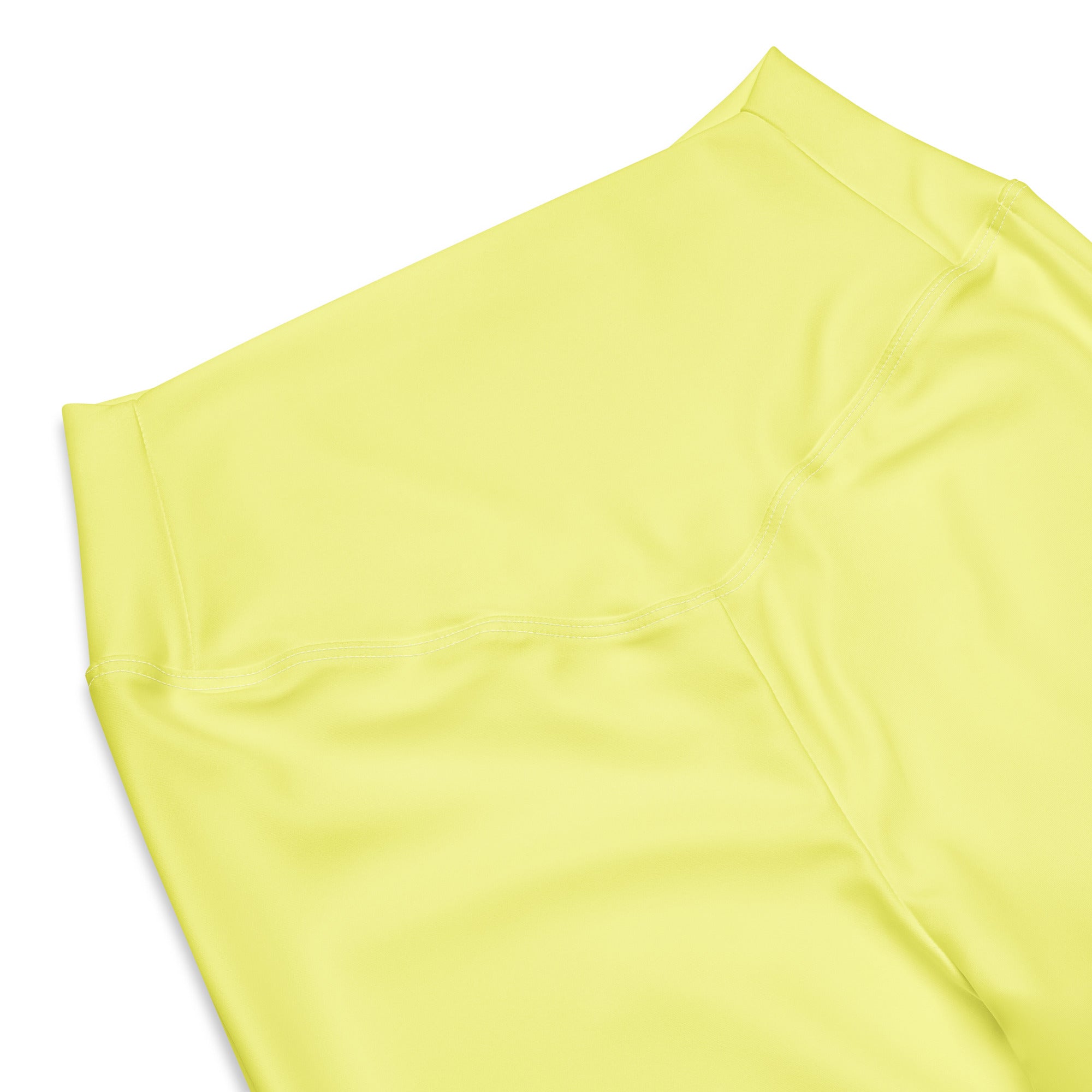 SUCCESS WIRE Flare Leggings for Women - Pastel Yellow