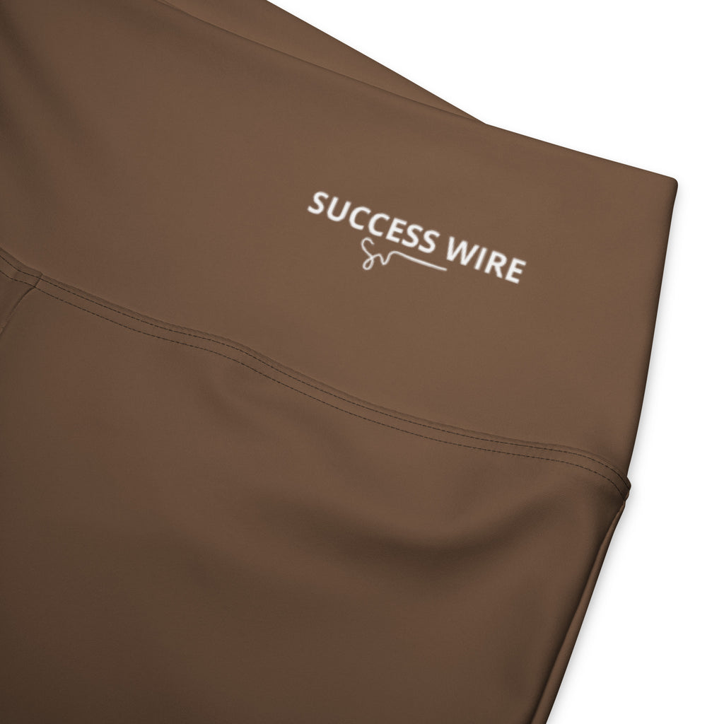SUCCESS WIRE Flare Leggings for Women - Chocolate