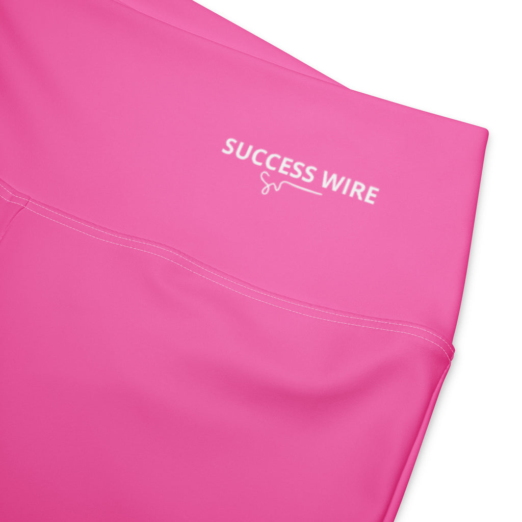 SUCCESS WIRE Flare Leggings for Women - Hot Pink