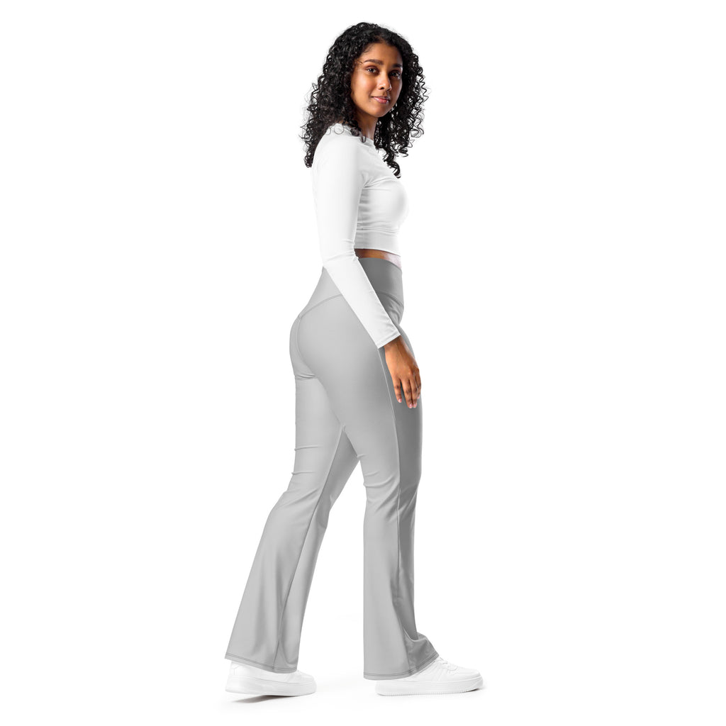 SUCCESS WIRE Flare Leggings for Women - Silver