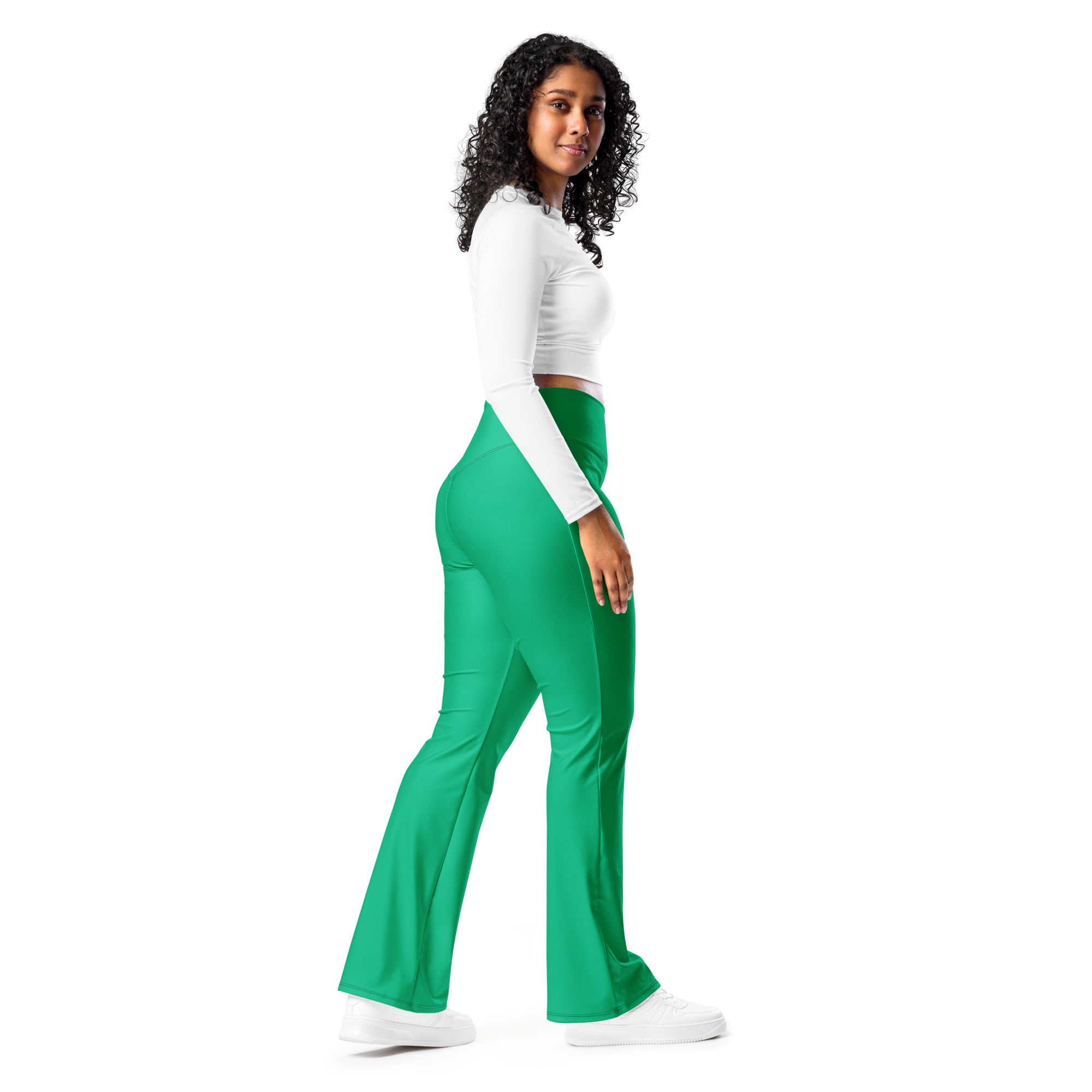 SUCCESS WIRE Flare Leggings for Women - Jade