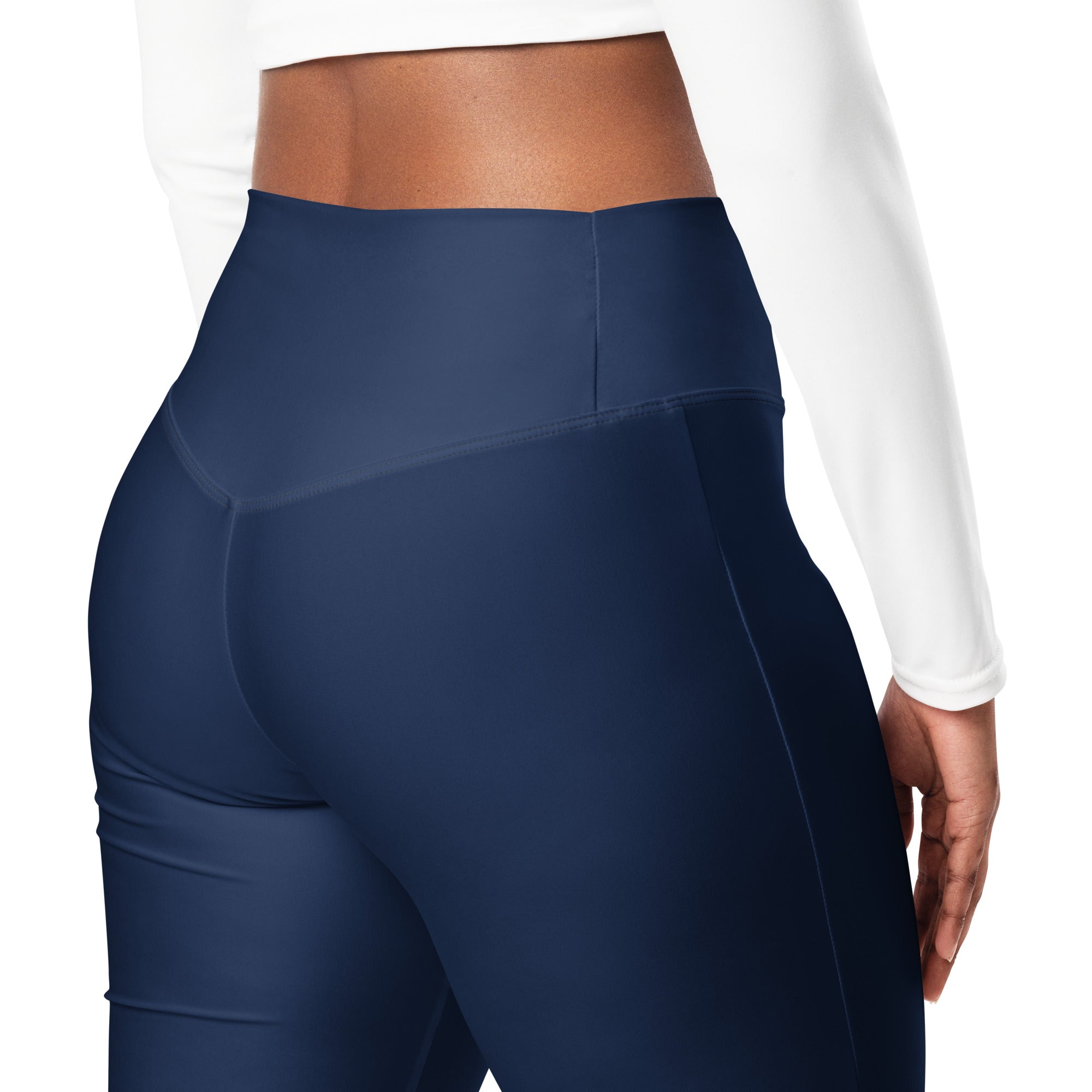 SUCCESS WIRE Flare Leggings for Women - Navy