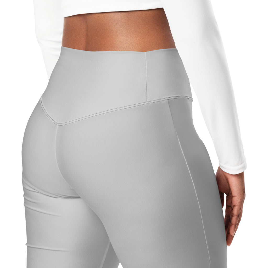 SUCCESS WIRE Flare Leggings for Women - Silver