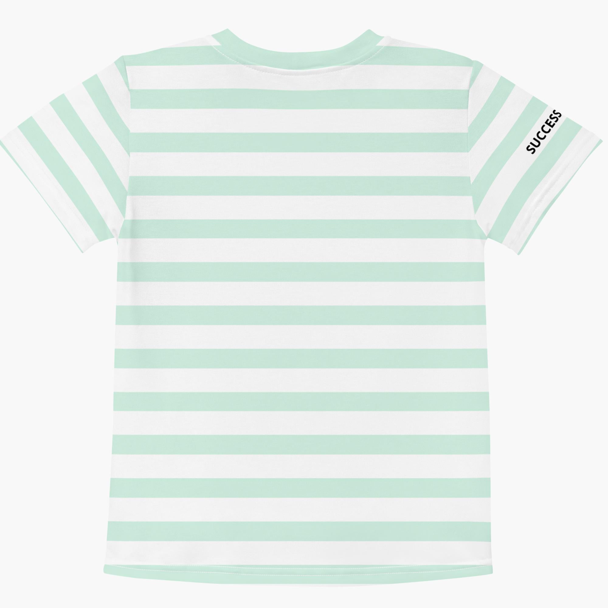 SUCCESS WIRE Unisex Striped Crew Neck T-shirt for Little Kids (2T-7)