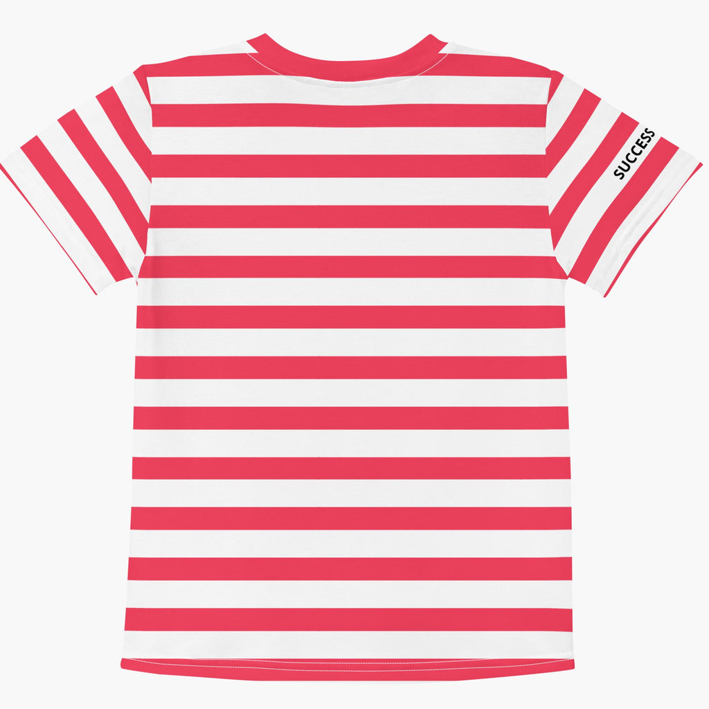 SUCCESS WIRE Unisex Striped Crew Neck T-Shirt for Little Kids (2T-7)