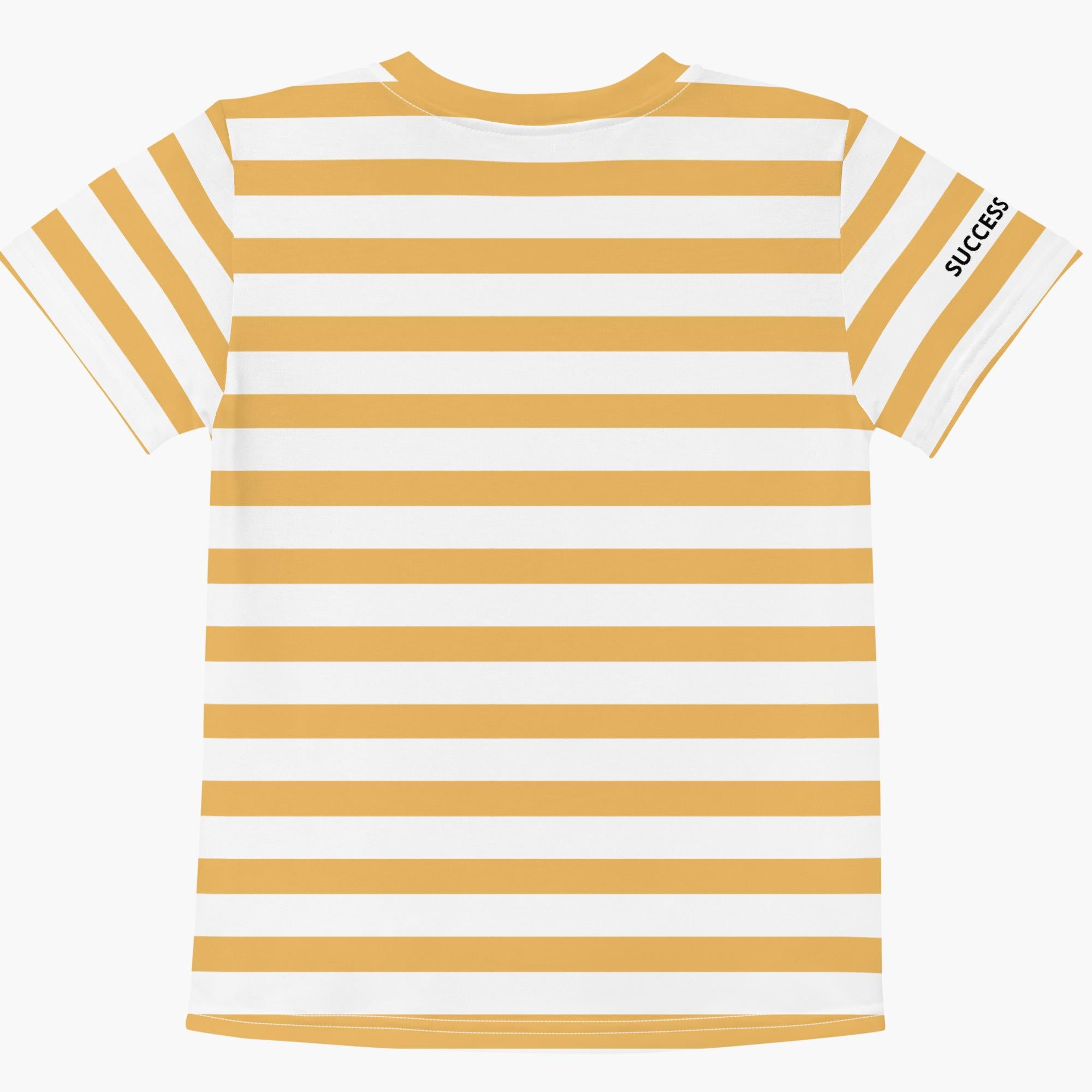 SUCCESS WIRE Unisex Striped Crew Neck T-Shirt for Little Kids (2T-7)