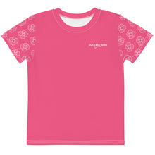 Load image into Gallery viewer, SUCCESS WIRE Blooming Petals Crew Neck T-Shirt for Little Girls (2T-7) - Brink Pink
