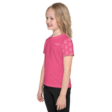 Load image into Gallery viewer, SUCCESS WIRE Blooming Petals Crew Neck T-Shirt for Little Girls (2T-7) - Brink Pink
