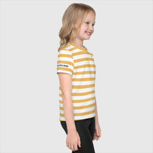 Load image into Gallery viewer, SUCCESS WIRE Unisex Striped Crew Neck T-Shirt for Little Kids (2T-7)
