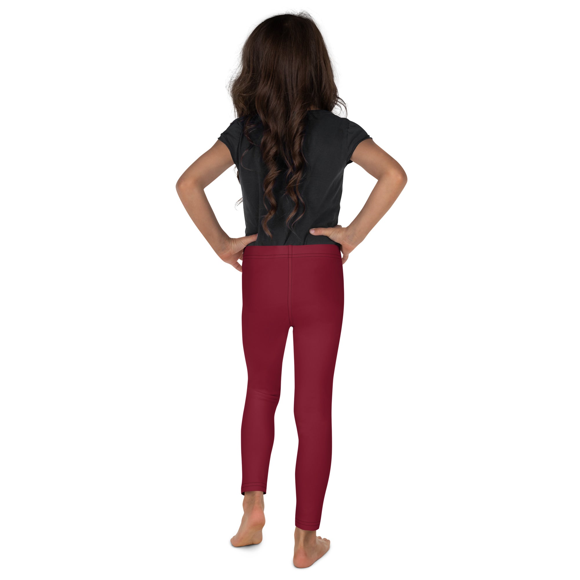 SUCCESS WIRE Classic Leggings for Little Girls (2T-7) - Burgundy