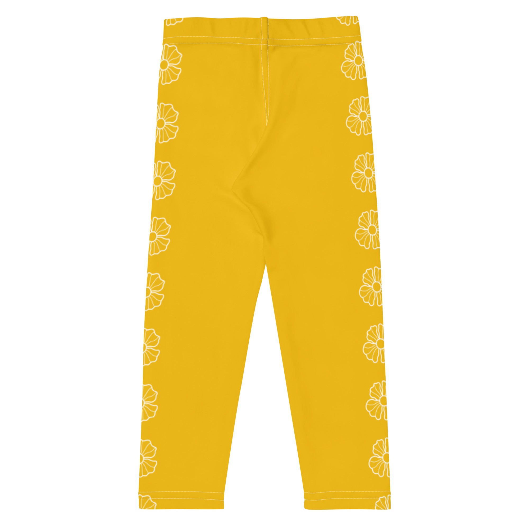 SUCCESS WIRE Blooming Petals Leggings for Little Girls (2T-7) - Goldenrod