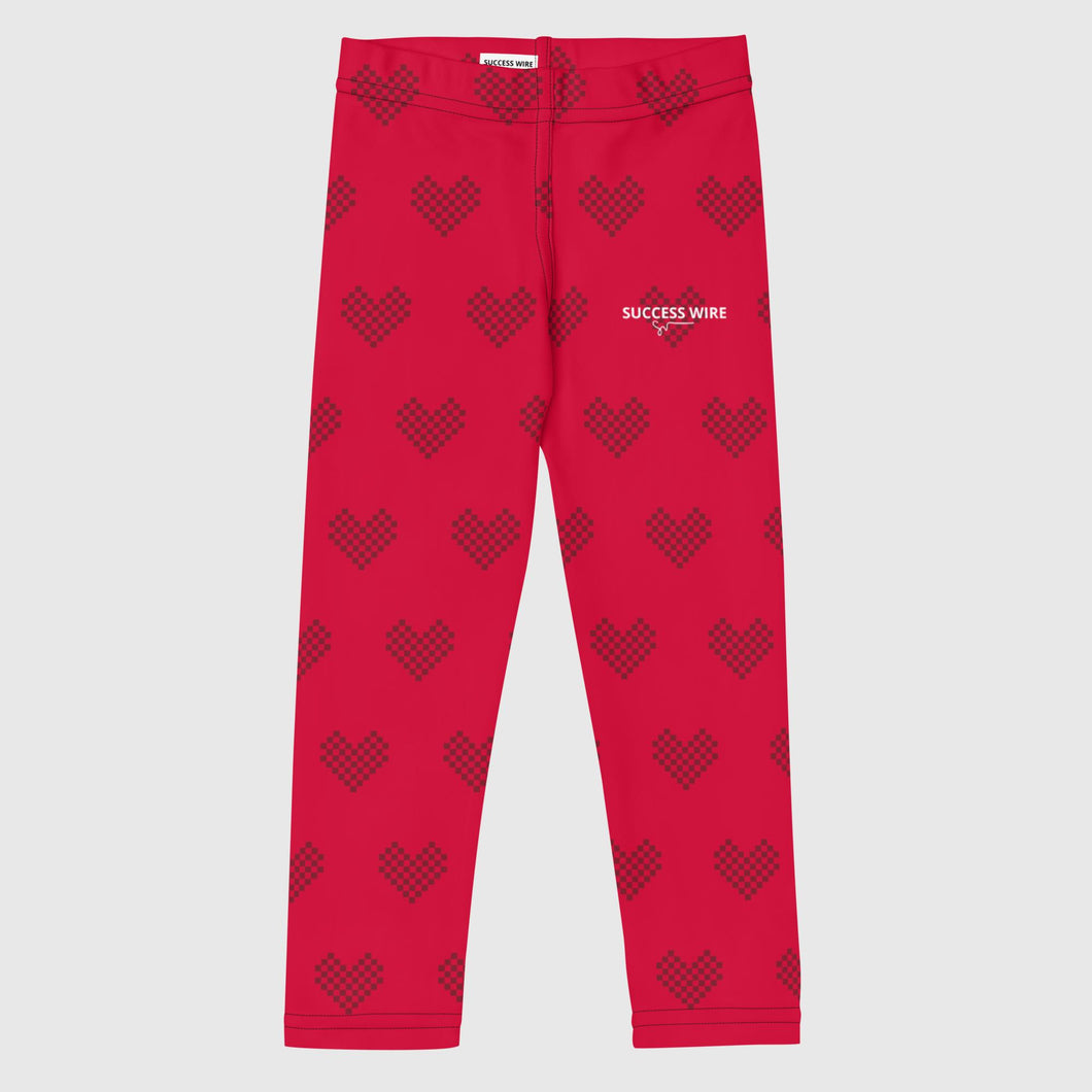 SUCCESS WIRE Heart Leggings for Little Girls (2T-7)