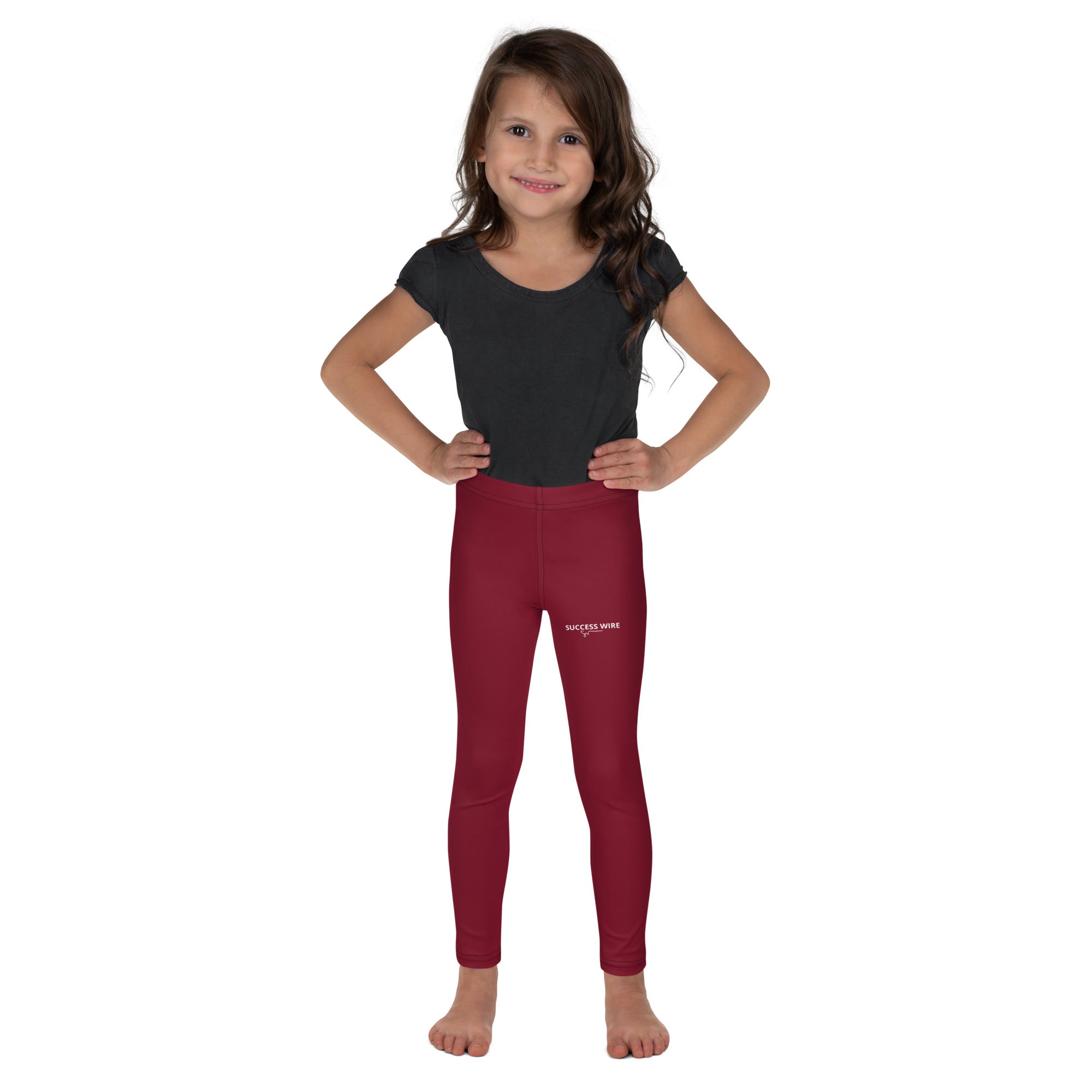SUCCESS WIRE Classic Leggings for Little Girls (2T-7) - Burgundy