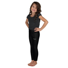 Load image into Gallery viewer, SUCCESS WIRE Black Leggings for Little Girls (2T-7) - White Logo
