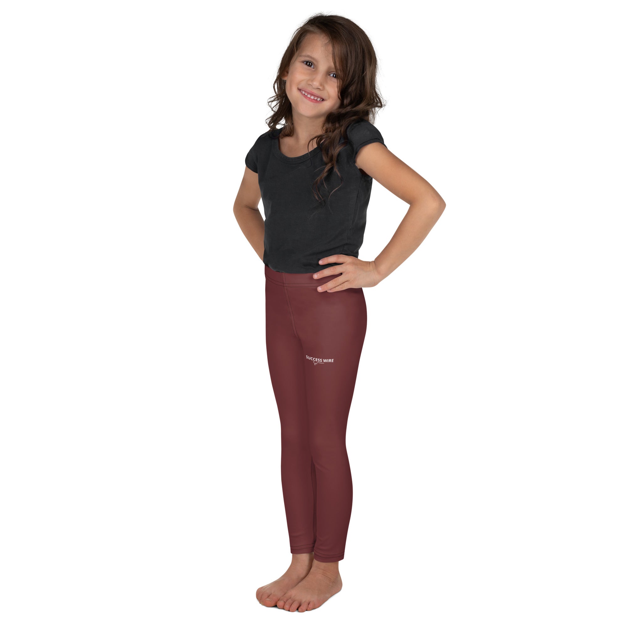 SUCCESS WIRE Classic Leggings for Little Girls (2T-7) - Auburn
