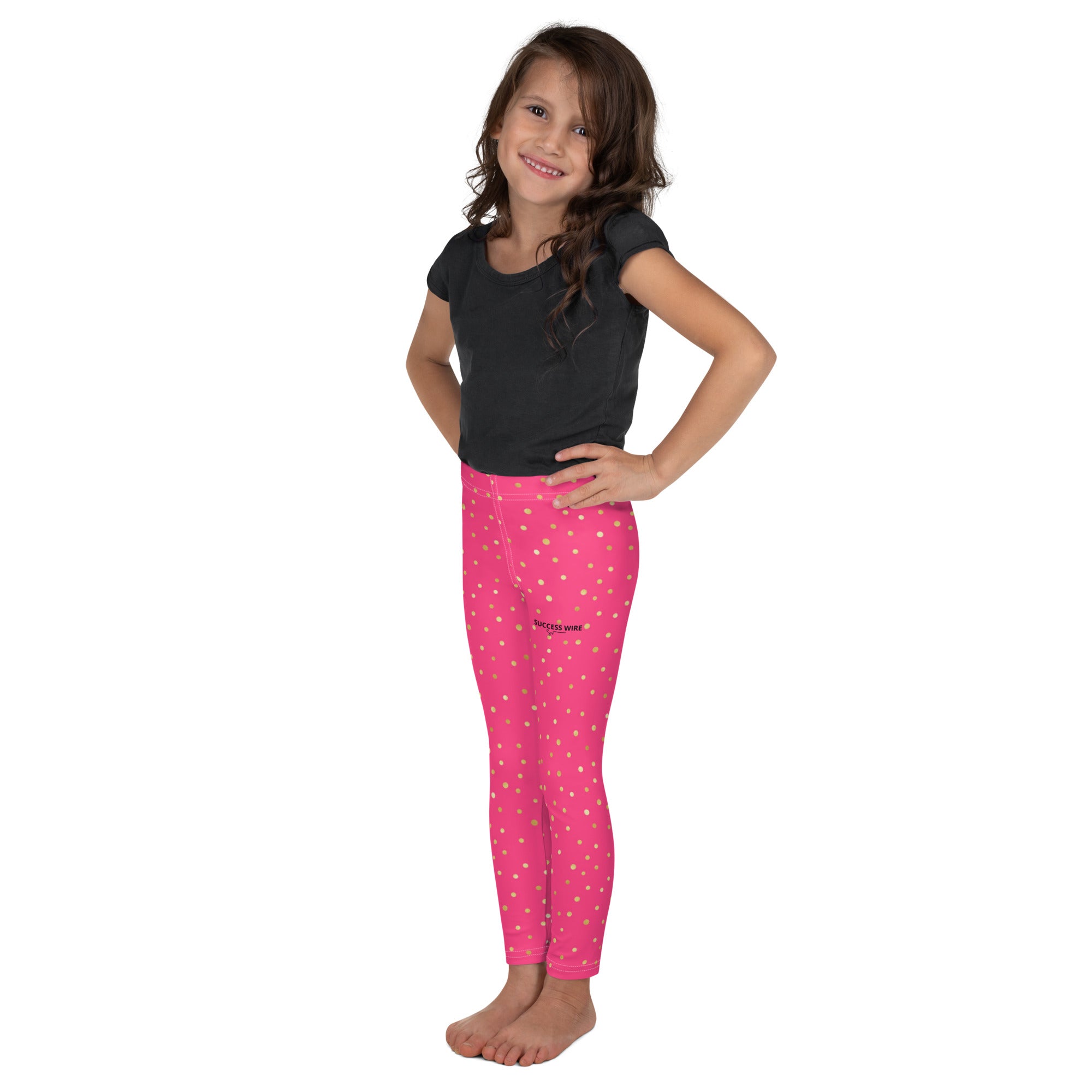 SUCCESS WIRE Confetti Pop Pink Leggings for Little Girls (2T-7)