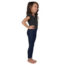 Load image into Gallery viewer, SUCCESS WIRE Playful Dots Logo Leggings for Little Girls (2T-7) - Navy
