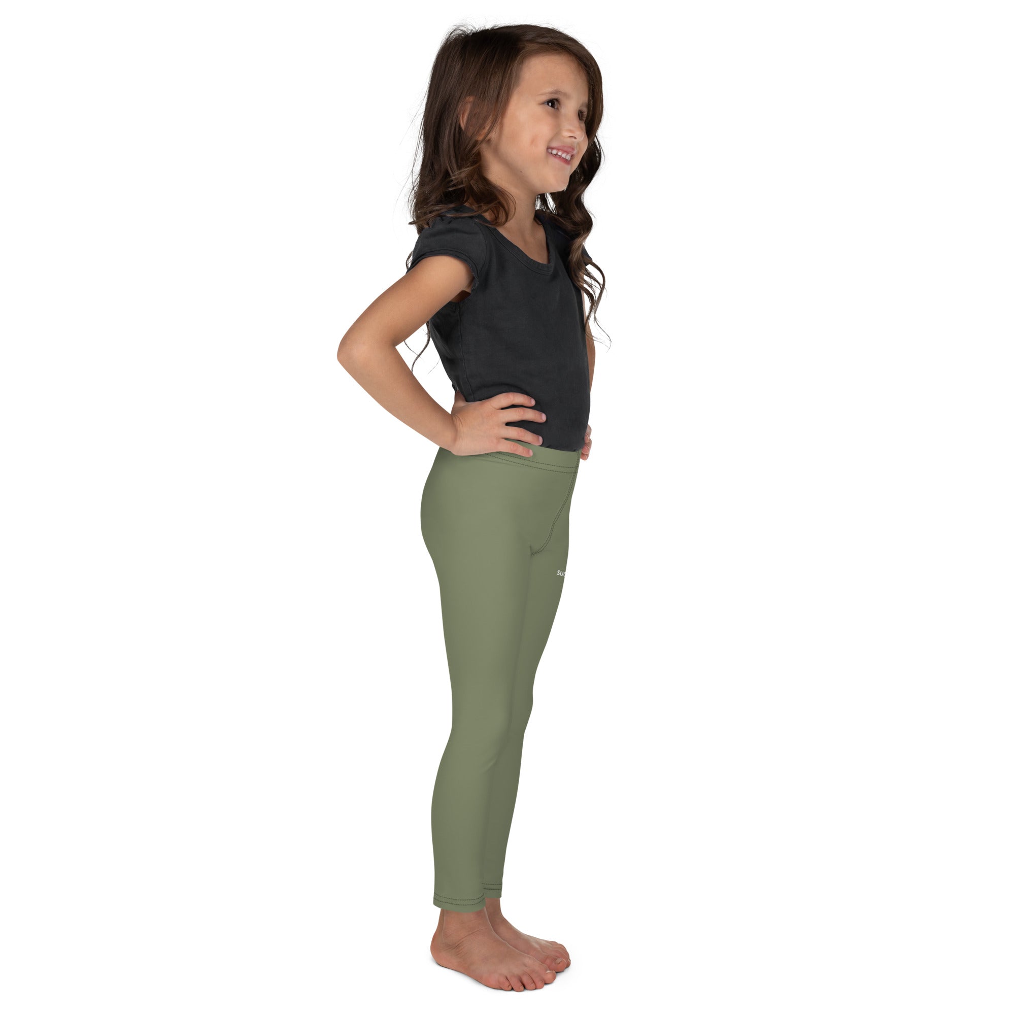 SUCCESS WIRE Classic Leggings for Little Girls (2T-7) - Olive