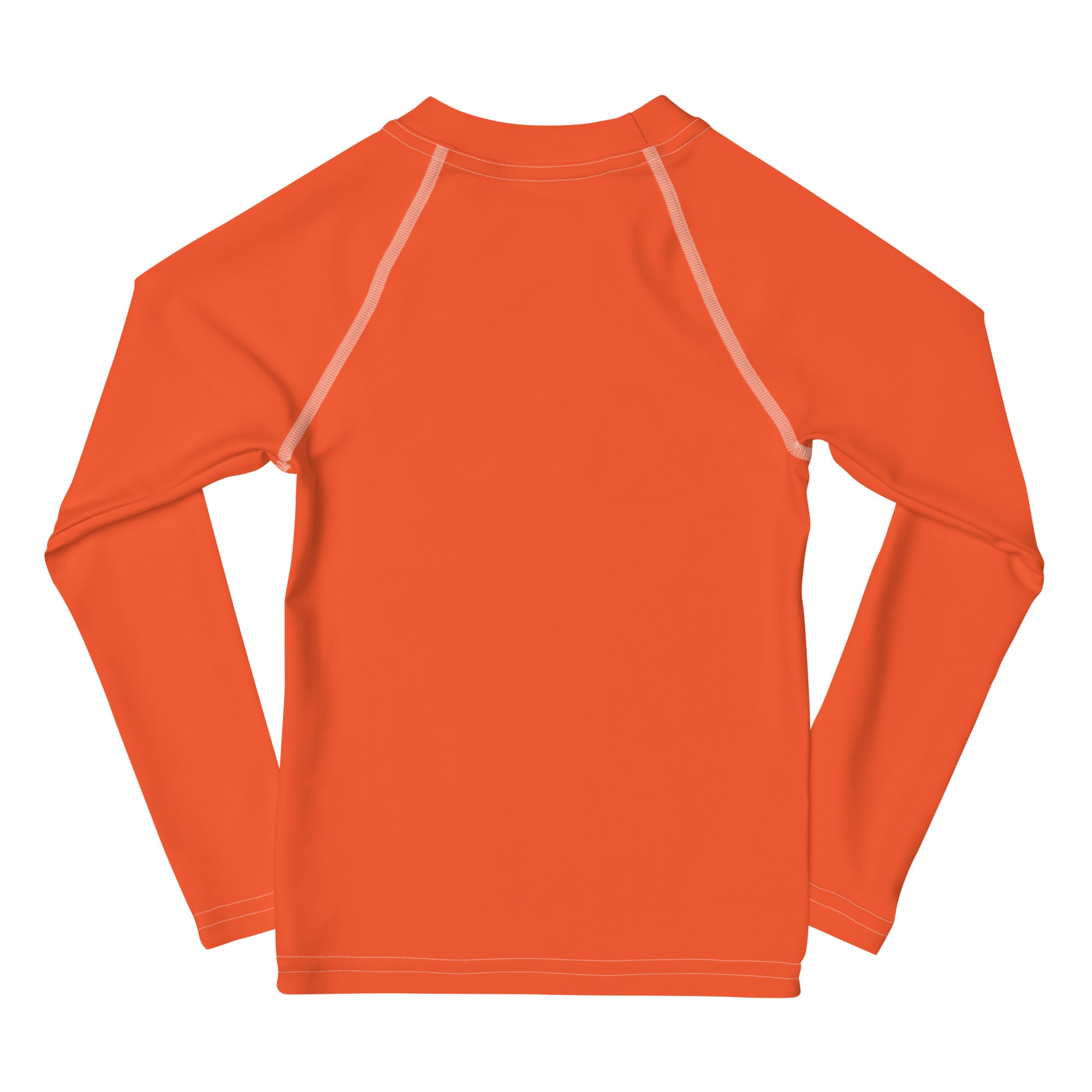 SUCCESS WIRE Outrageous Orange with White Logo Rash Guard for Little Girls (2T-7)