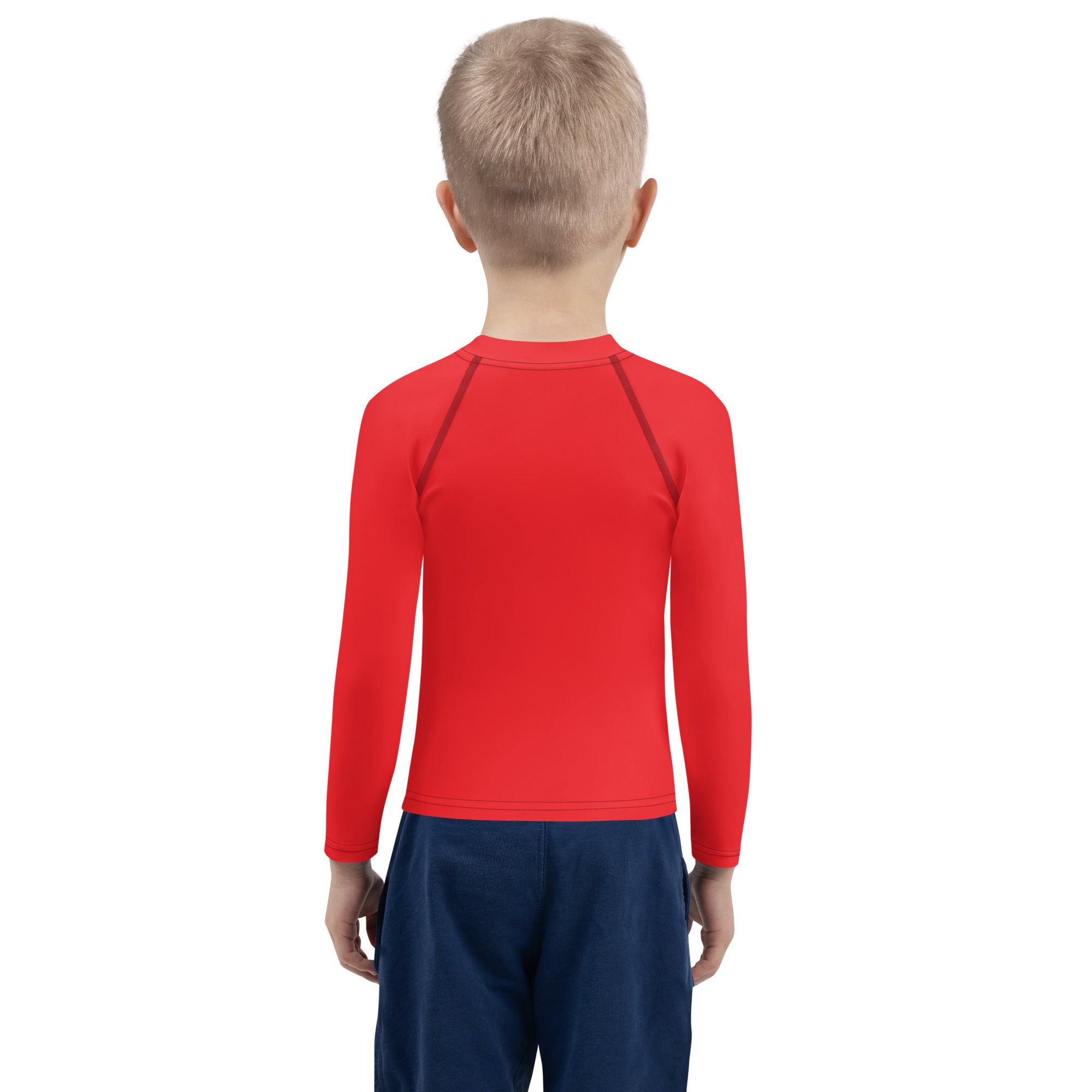 SUCCESS WIRE Unisex Alizarin Red Rash Guard for Little Kids (2T-7)