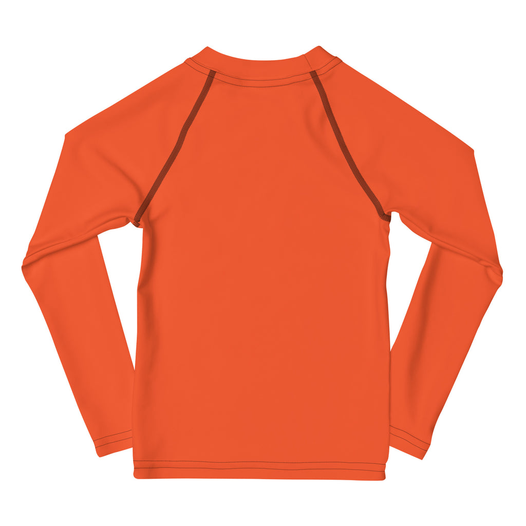 SUCCESS WIRE Unisex Outrageous Orange Rash Guard for Little Kids (2T-7)