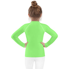 Load image into Gallery viewer, SUCCESS WIRE Unisex Lime Breeze Rash Guard for Little Kids (2T-7)
