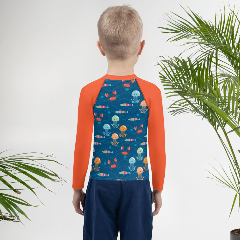 SUCCESS WIRE Ocean Adventure Rash Guard for Little Boys (2T-7)