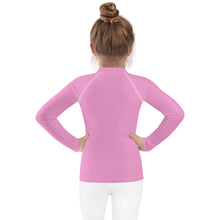 Load image into Gallery viewer, SUCCESS WIRE Lavender Rose Rash Guard for Little Girls (2T-7)
