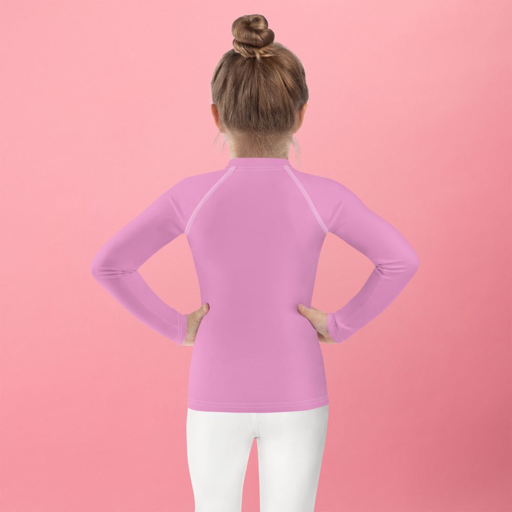 SUCCESS WIRE Lavender Rose Rash Guard for Little Girls (2T-7)