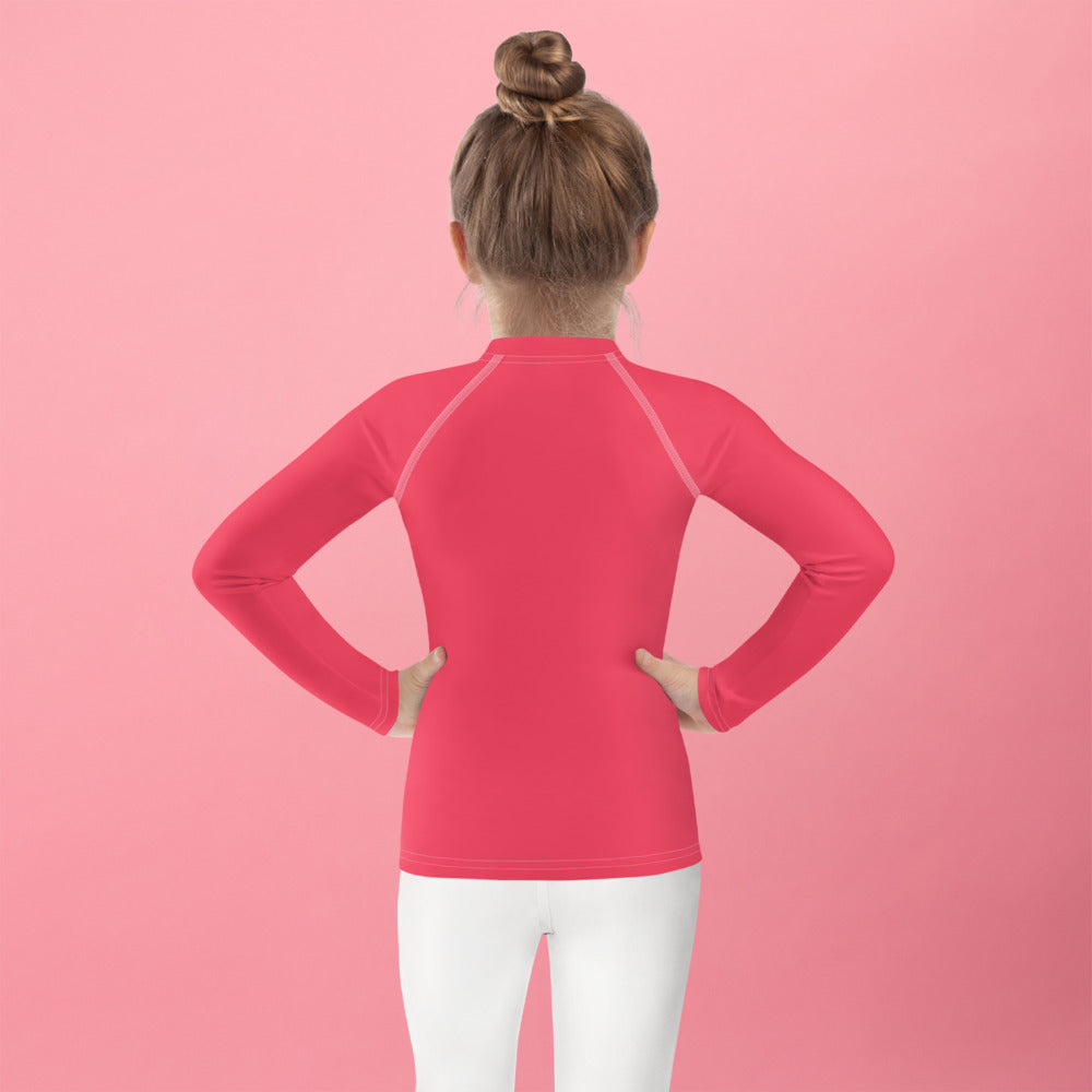 SUCCESS WIRE Radical Red Rash Guard for Little Girls (2T-7)