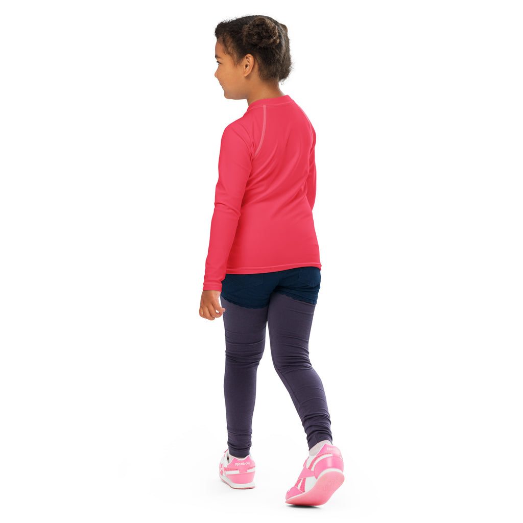 SUCCESS WIRE Radical Red Rash Guard for Little Girls (2T-7)