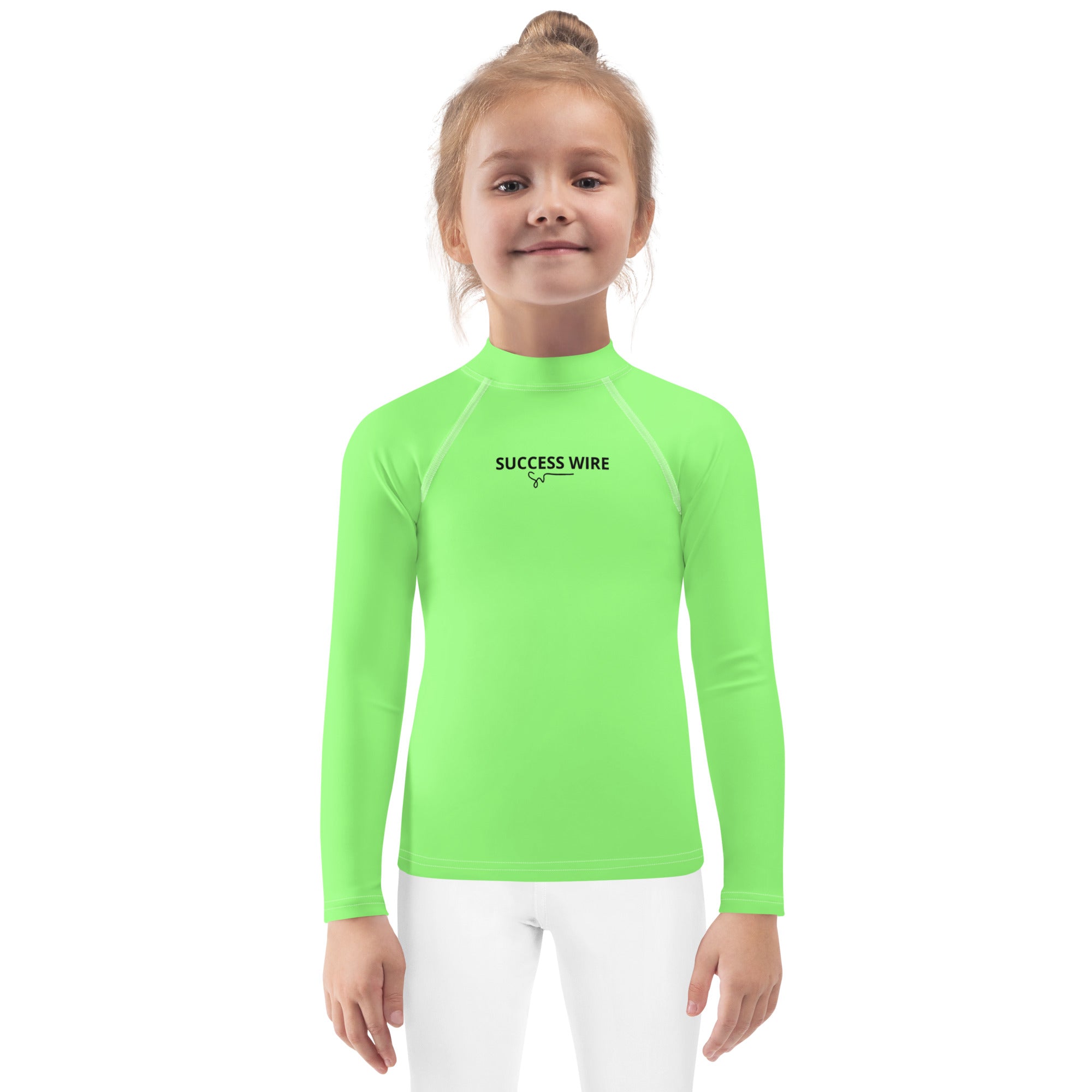 SUCCESS WIRE Unisex Lime Breeze Rash Guard for Little Kids (2T-7)