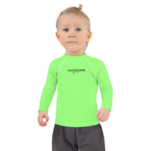 Load image into Gallery viewer, SUCCESS WIRE Unisex Lime Breeze Rash Guard for Little Kids (2T-7)
