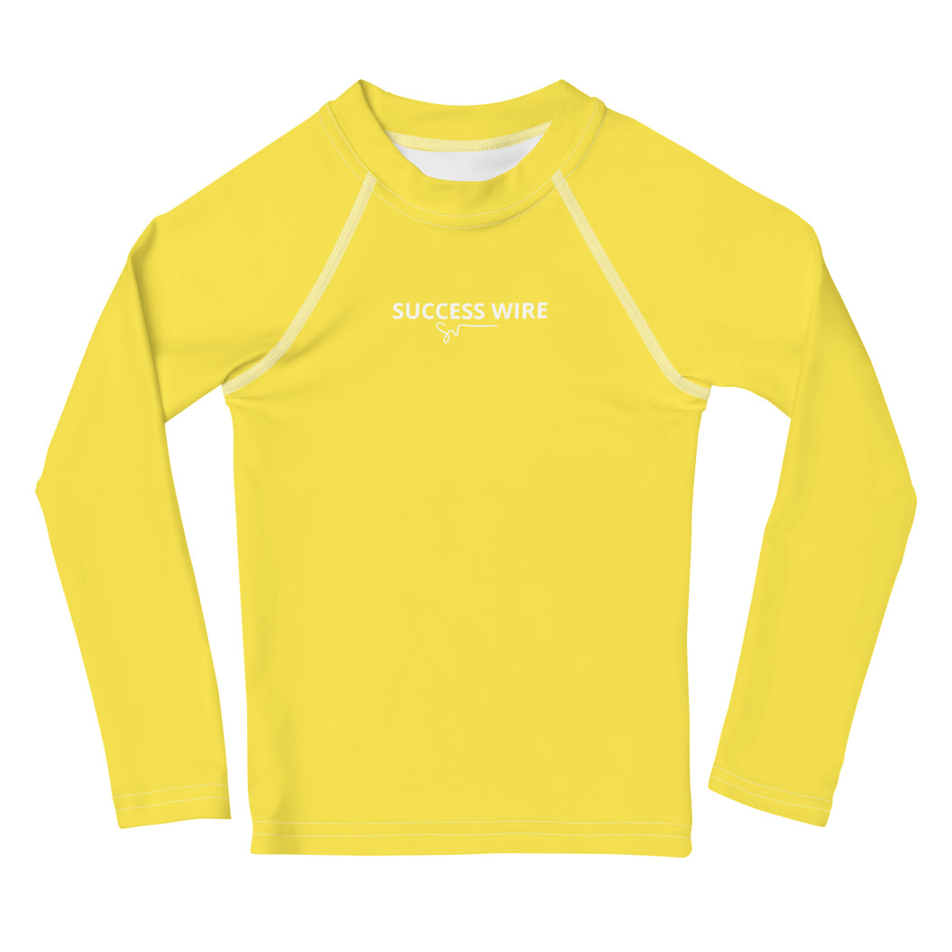 SUCCESS WIRE Paris Daisy Yellow Rash Guard for Little Girls (2T-7)