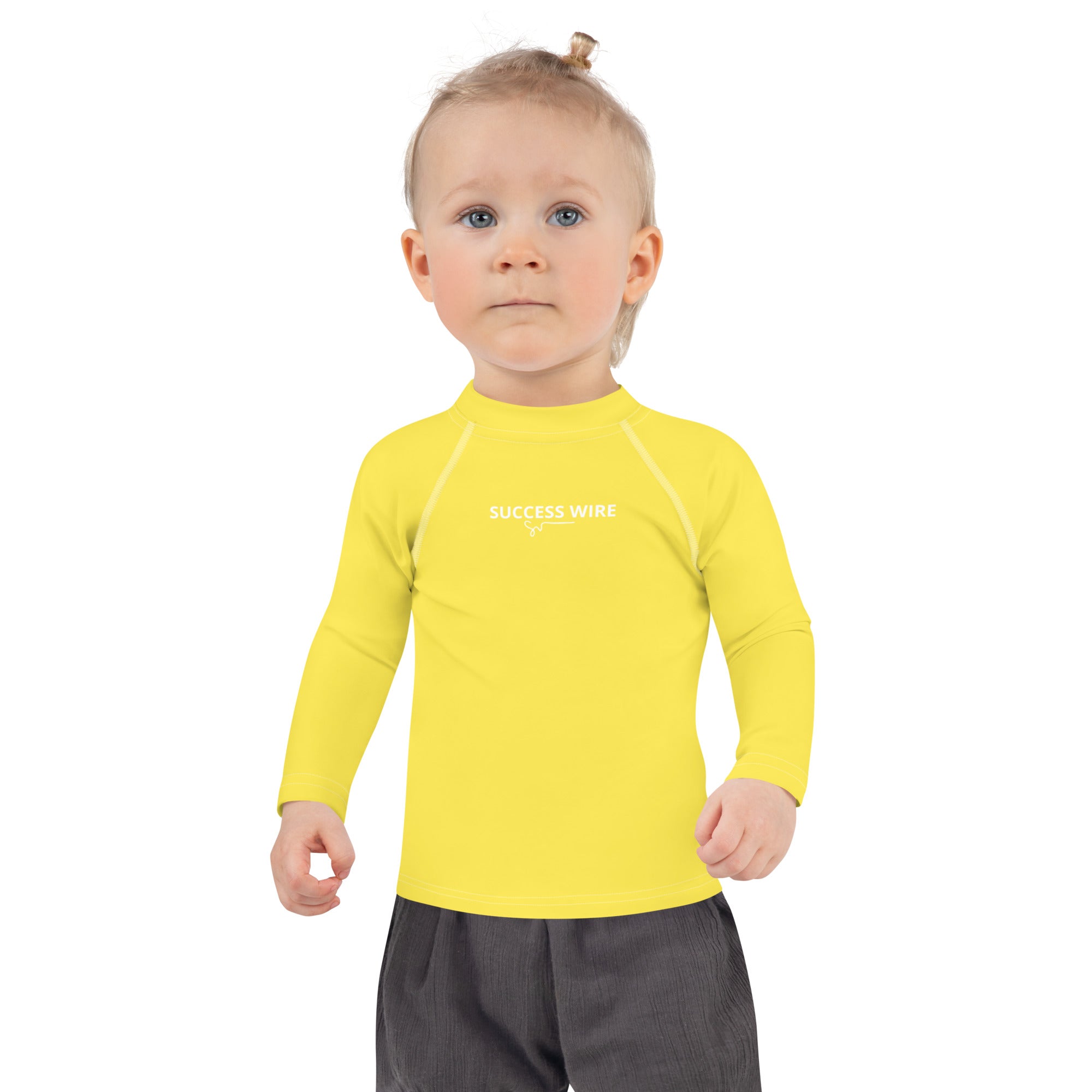 SUCCESS WIRE Paris Daisy Yellow Rash Guard for Little Girls (2T-7)
