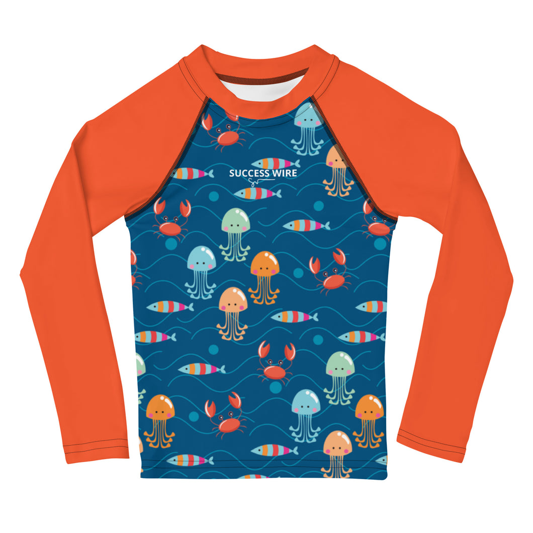 SUCCESS WIRE Ocean Adventure Rash Guard for Little Boys (2T-7)