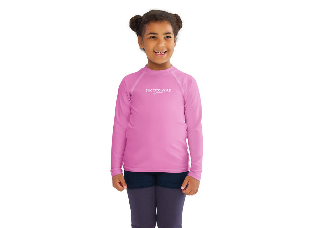 SUCCESS WIRE Lavender Rose Rash Guard for Little Girls (2T-7)