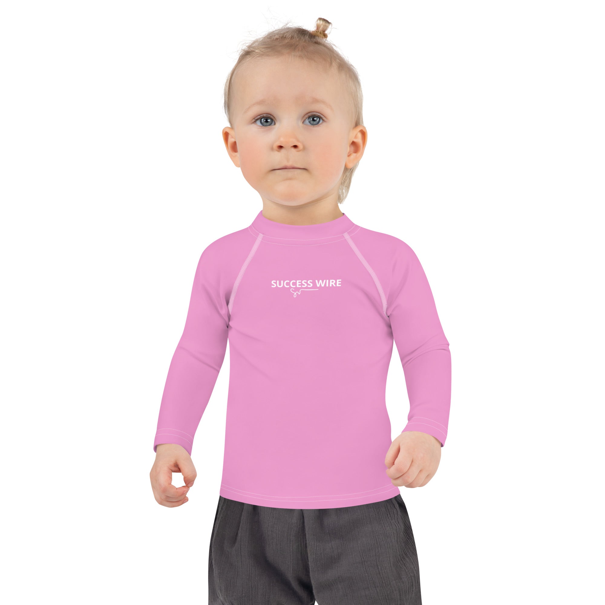 SUCCESS WIRE Lavender Rose Rash Guard for Little Girls (2T-7)