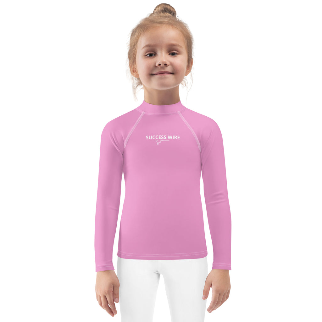 SUCCESS WIRE Lavender Rose Rash Guard for Little Girls (2T-7)