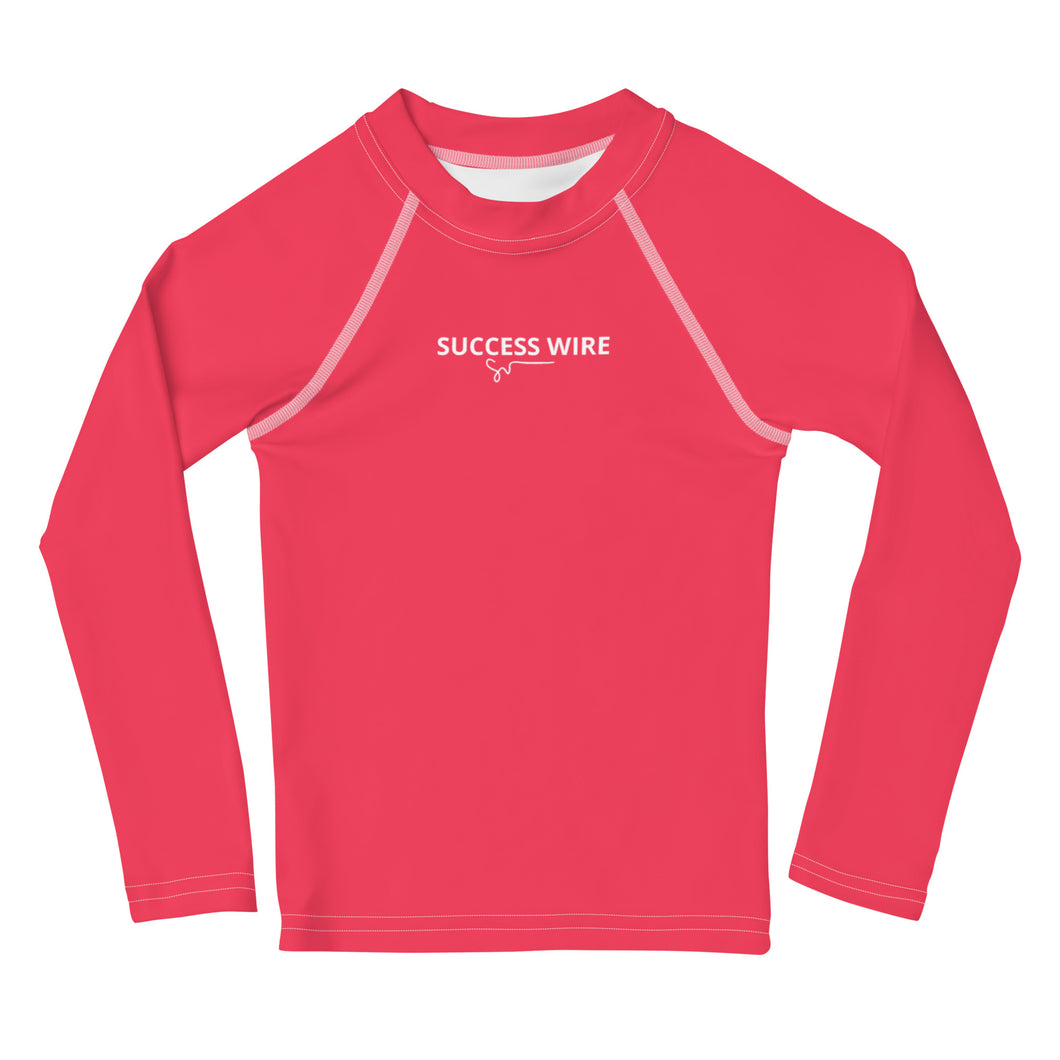 SUCCESS WIRE Radical Red Rash Guard for Little Girls (2T-7)